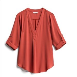 NWOT Lush Loose Fit V-Neck Blouse